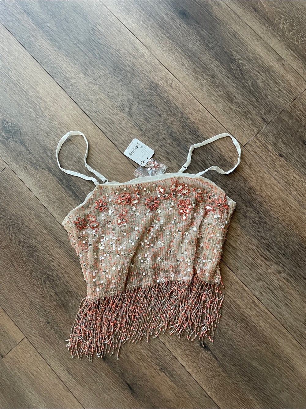 Free People Juliet Beaded Tank- size XS - Picture 4 of 9